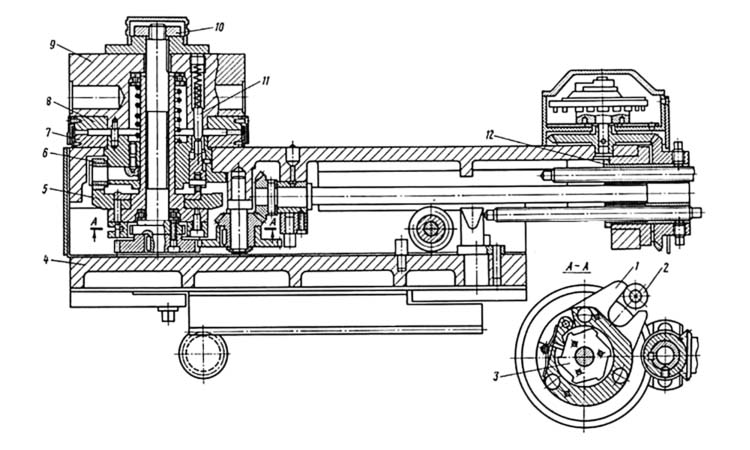 Револьверний супорт токарно-револьверного верстата 1Е316П